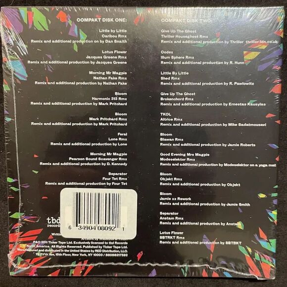 Radiohead – TKOL RMX 1234567 – Compact Disc, CD, XL Recordings, 2016 NEW SEALED - Picture 2 of 2